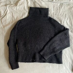 Dark Grey H&M Turtleneck Sweater